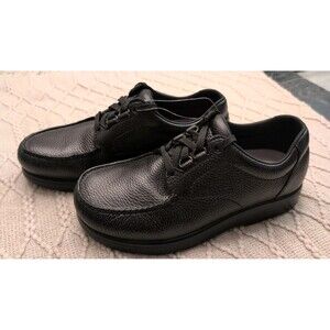 SAS Bout Time Tripad Moc Toe Lace Up Walking Shoes Men's 8.5W Black Made in USA